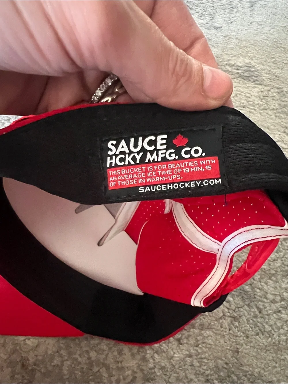 Made in Minnesota Red Performance Trucker Hat
